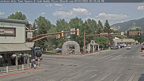 jackson hole town square webcam|Webcams